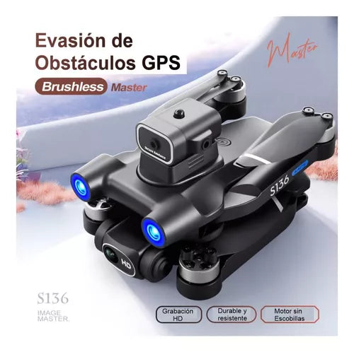 Drone cam HD S136 GPS con sensores