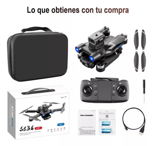 Drone cam HD S136 GPS con sensores