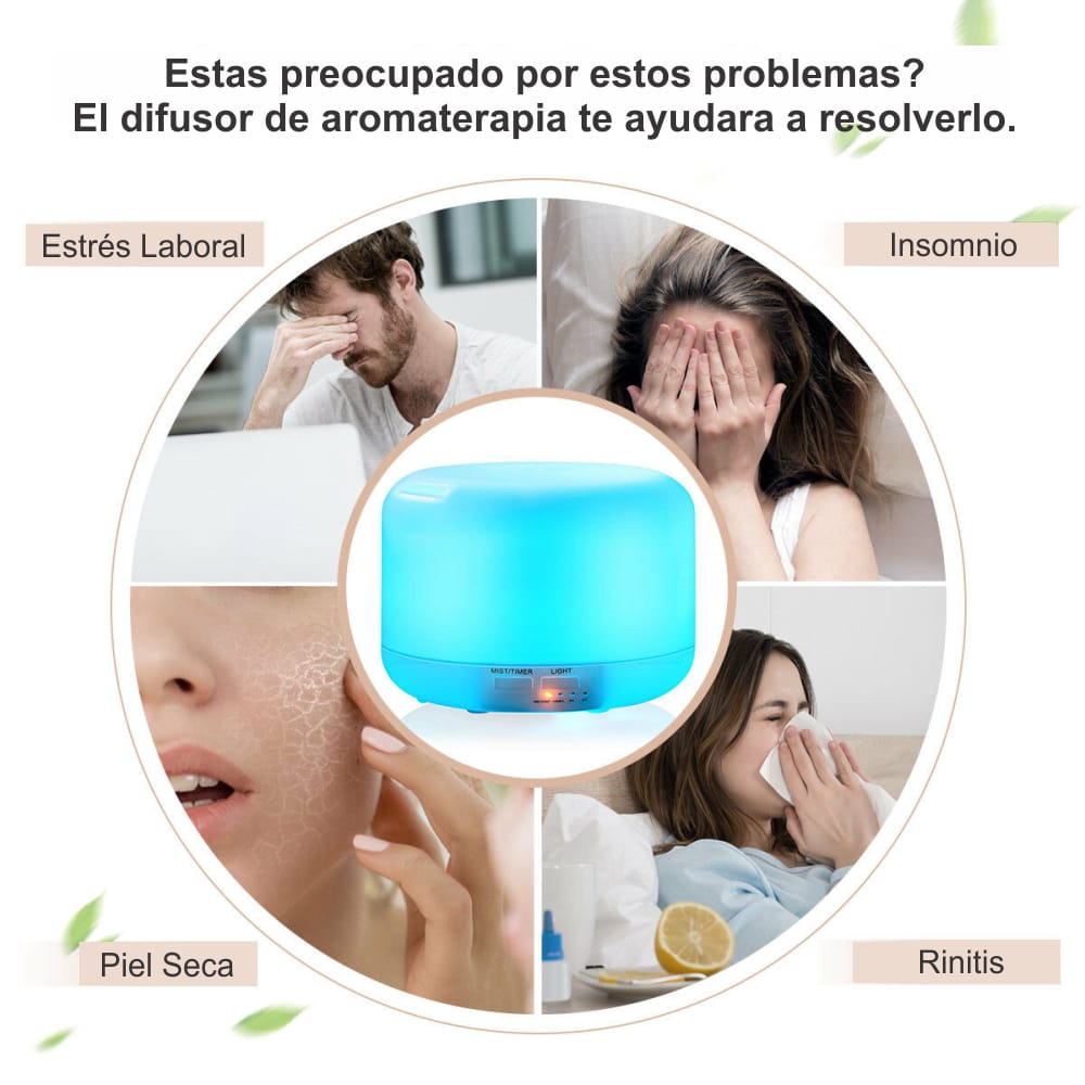 Difusor de Aromas Humidificador De Aire
