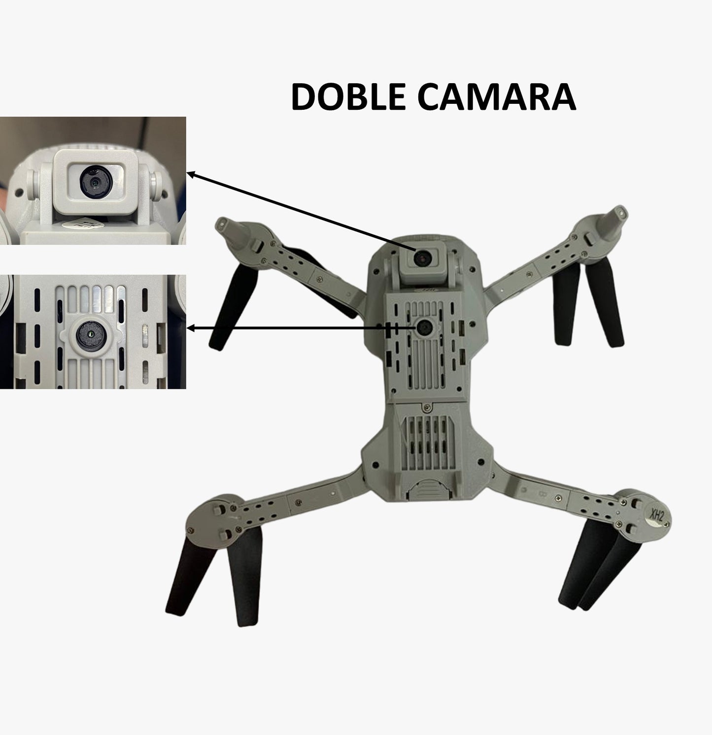DRONE PRO DOBLE CAMARA, 2 BATERIAS
